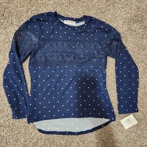 Knit Works Girls long sleeve top, Size M (10/12)